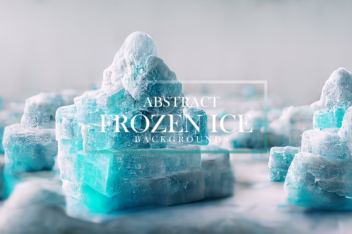 抽象冰雪背景素材 Abstract Frozen Ice Backgrounds #01 图片素材 第3张