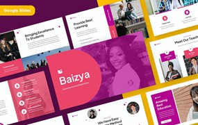 大学教育文案Google幻灯片模板 BAIZYA – Education Google Slides