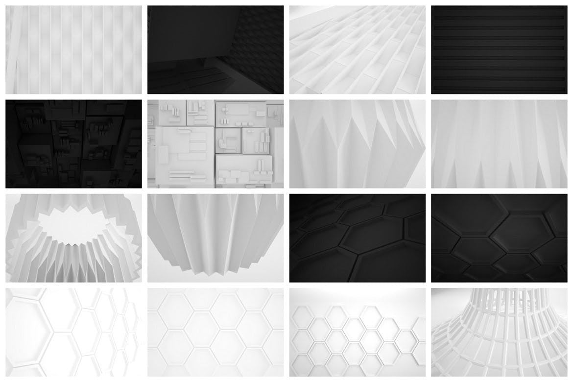 3D建构主义建筑艺术背景素材v2 Constructivism Backgrounds 2 图片素材 第2张