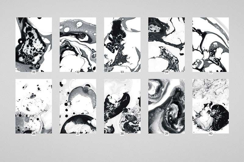 100张水墨风流体纹理背景图片素材JPG 图片素材 第9张
