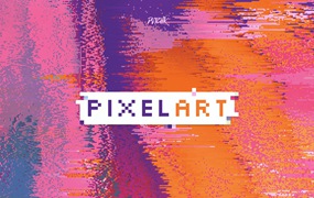 像素艺术抽象彩色背景v3 Pixel Art | Colorful Backgrounds | V. 03