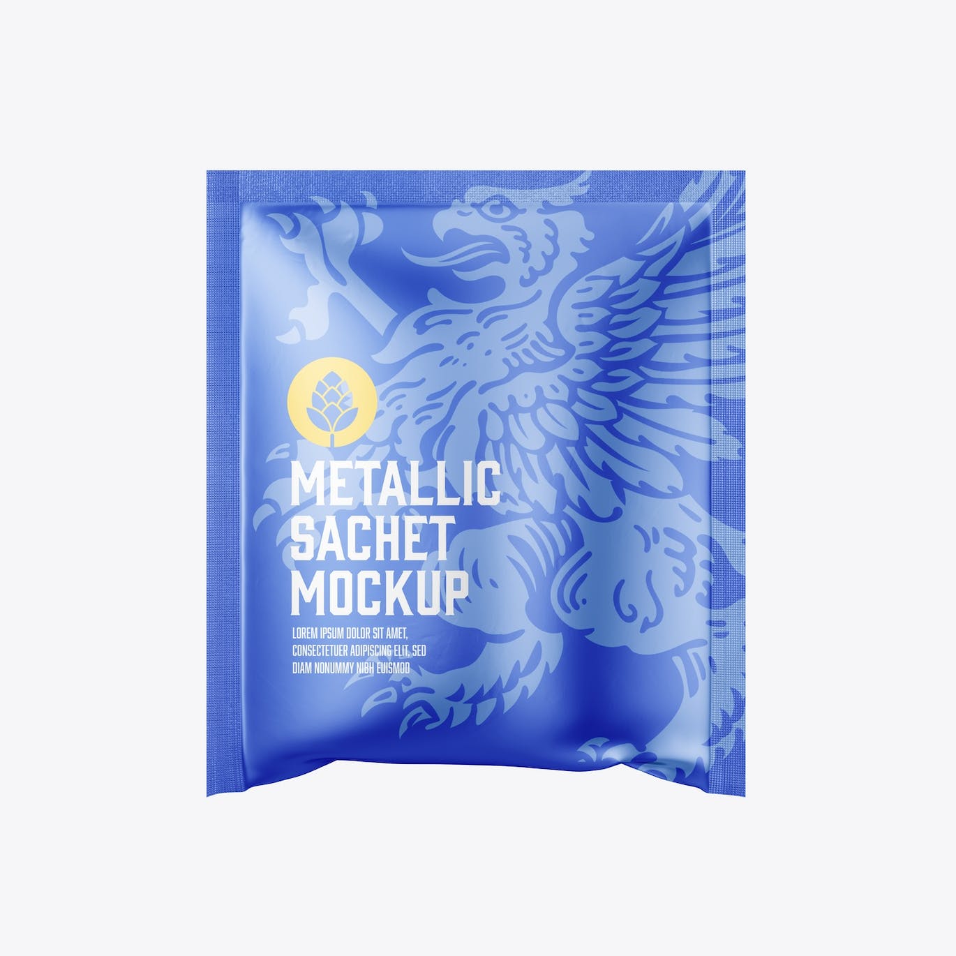 金属材质包装袋设计样机图 Metallic Sachet Mockup 样机素材 第7张