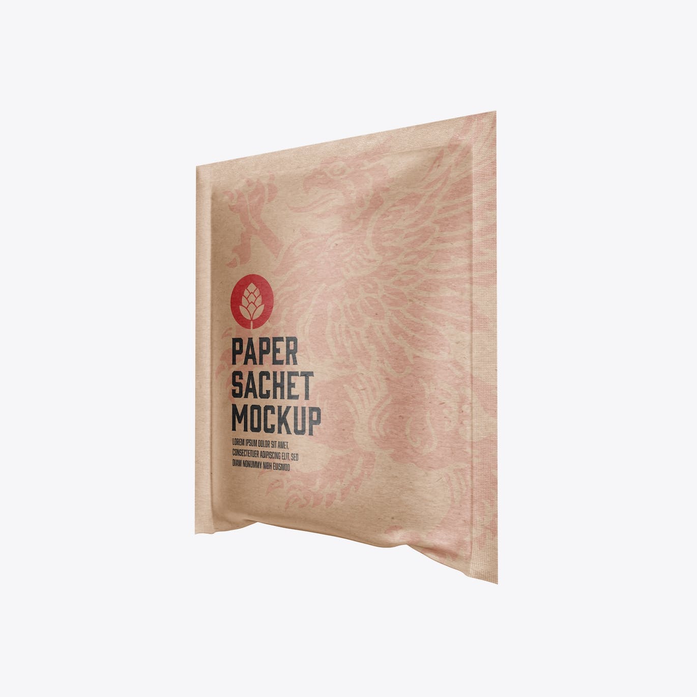 牛皮纸袋包装设计样机图 Kraft Sachet Mockup 样机素材 第9张