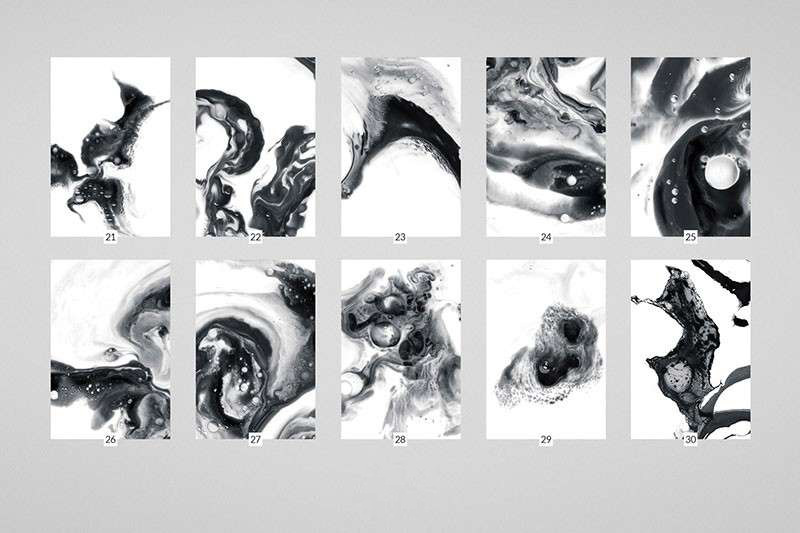 100张水墨风流体纹理背景图片素材JPG 图片素材 第7张