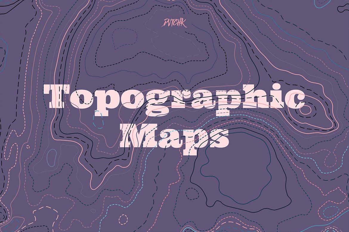 彩色矢量地形图背景 Topographic Maps 图片素材 第10张