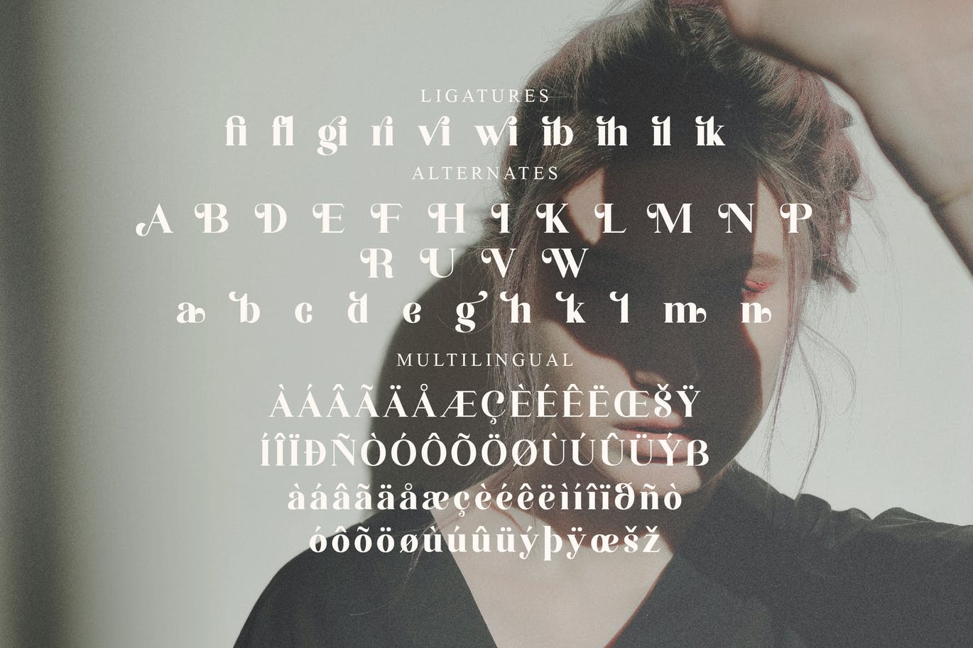海报设计衬线字体素材 Hagista Melagon Serif Font 设计素材 第7张