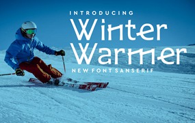 冬季主题无衬线字体 Winter Warmer Font