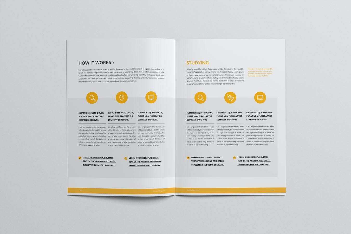企业年度报告Word和INDD模板 Annual Report Template Word & INDD 幻灯图表 第5张