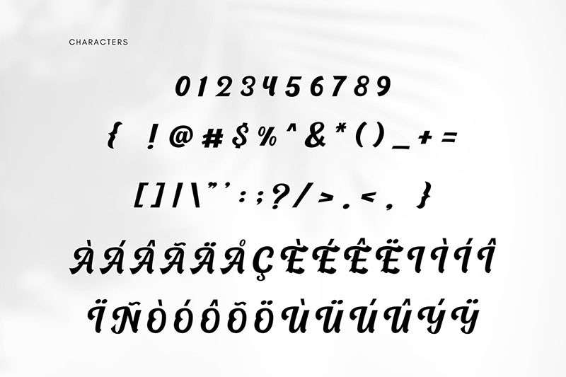 Cunda现代粗线条英文字体，免费可商用 设计素材 第2张
