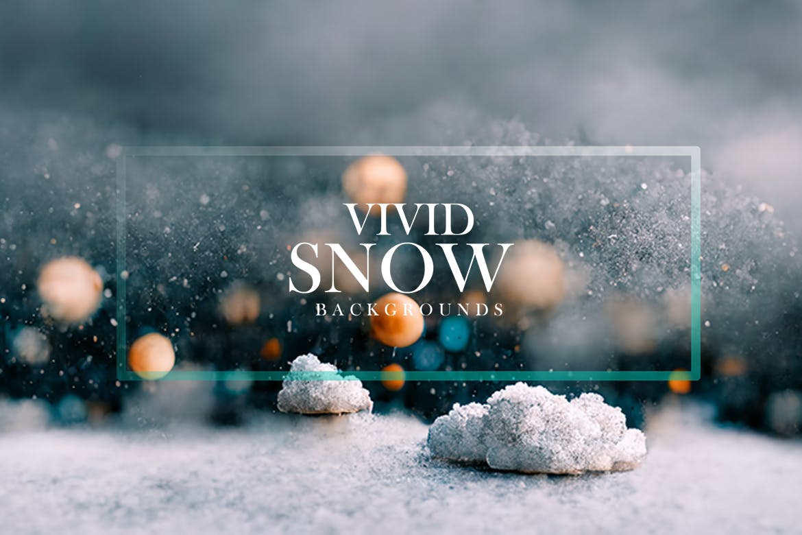 清晰逼真冬天白雪背景 Vivid Snow Backgrounds 图片素材 第3张