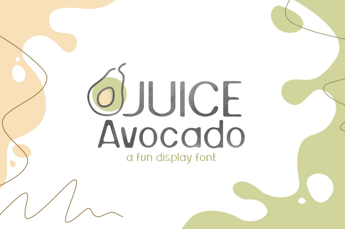 有趣的展示字体素材 Juice Avocado 设计素材 第4张