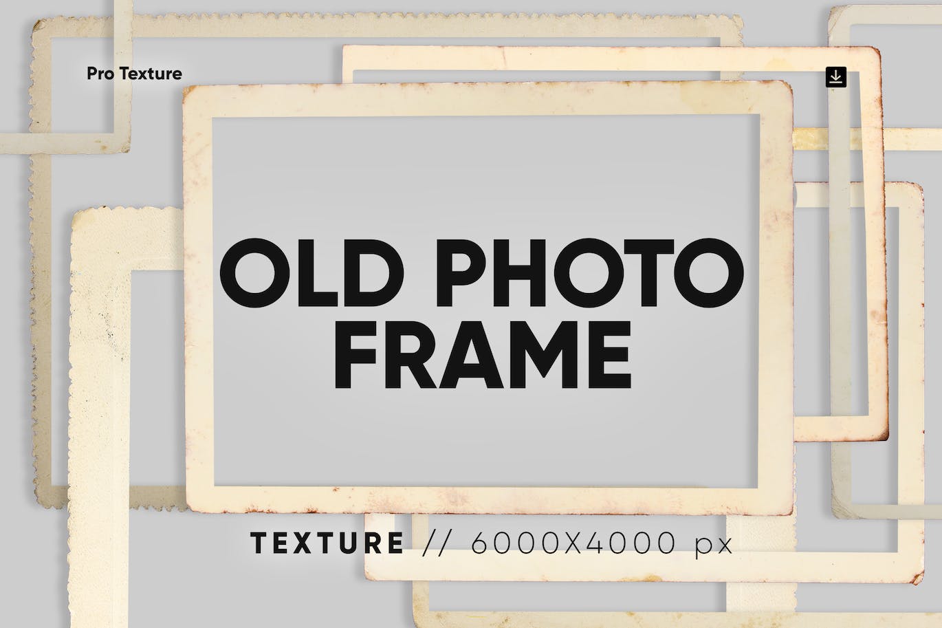 20个旧相框照片叠层素材 20 Old Photo Frame Overlay 设计素材 第1张