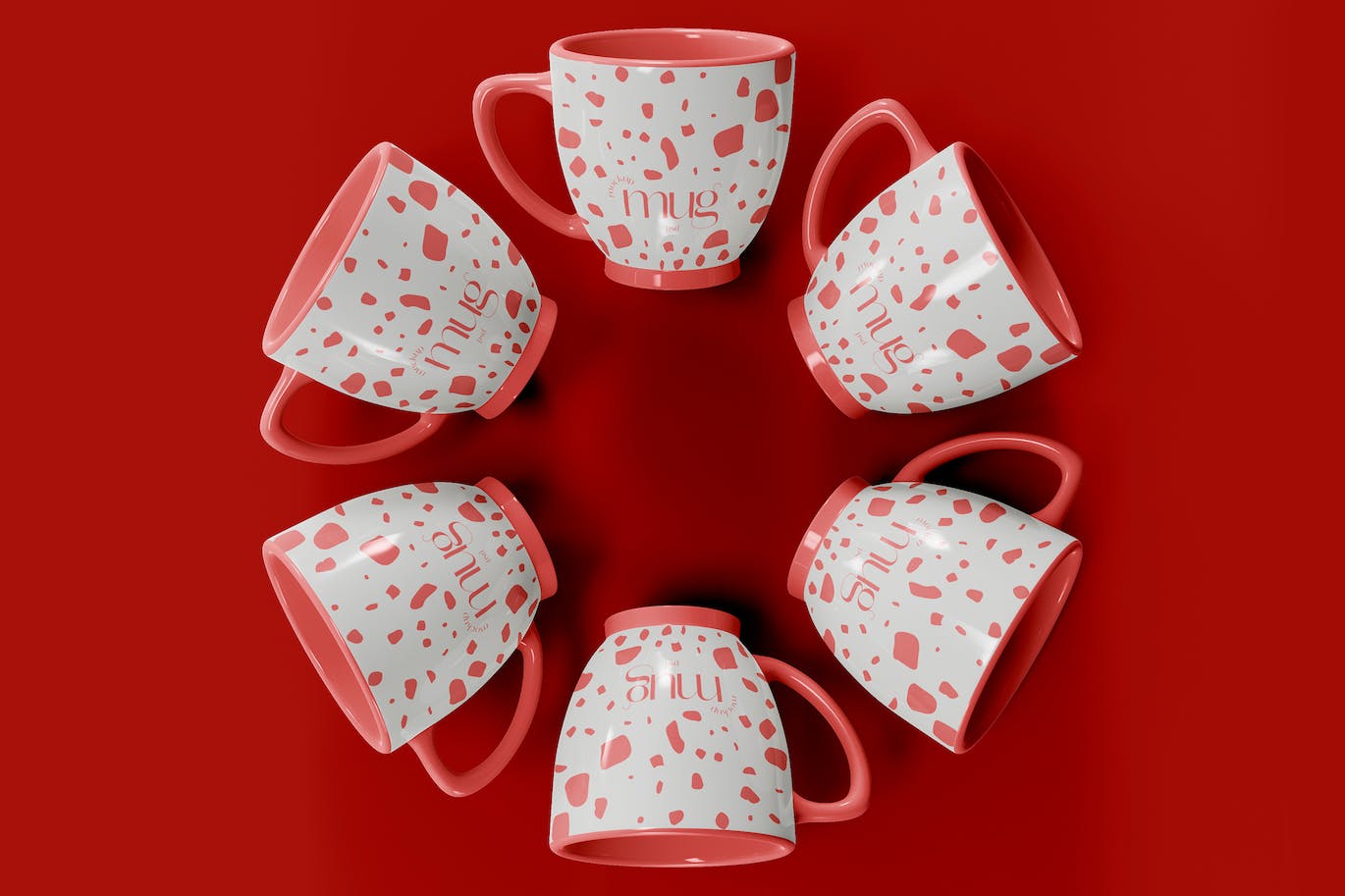 陶瓷咖啡马克杯杯身设计样机模板v5 Ceramic Mugs Mockup 样机素材 第1张