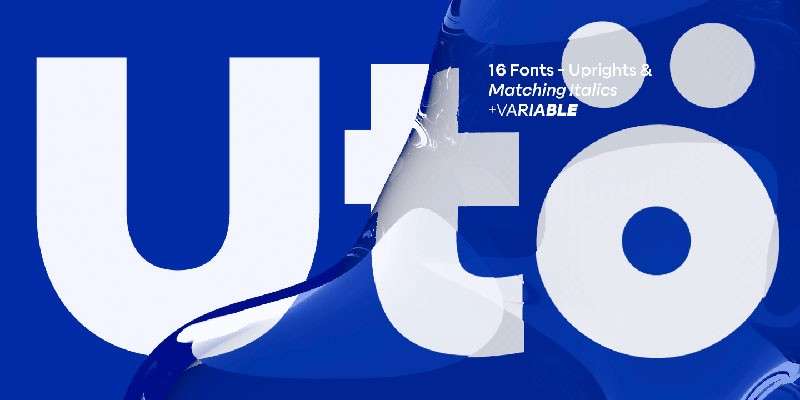 Uto现代品牌无衬线英文字体 设计素材 第1张
