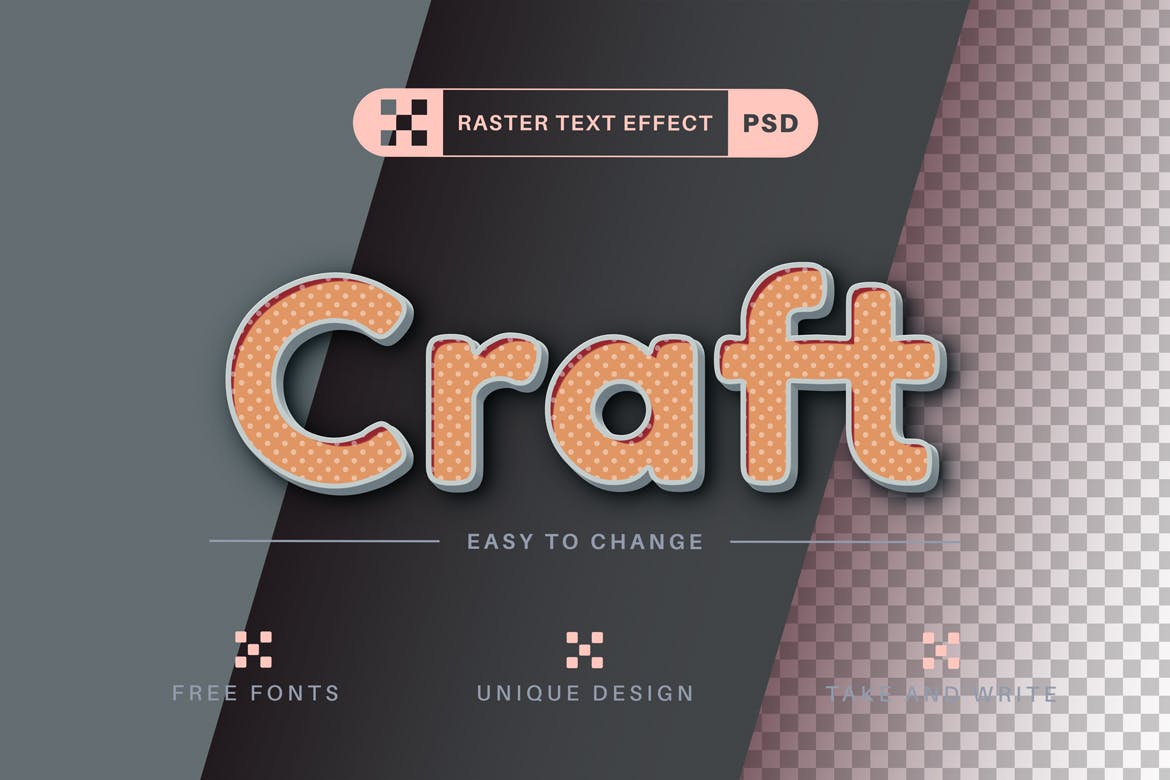 波尔卡圆点文字效果字体样式 Stroke Polka Dot Editable Text Effect, Font Style 插件预设 第3张