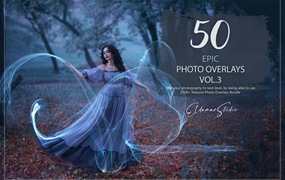 50个彩色线条照片叠层背景素材v3 50 Epic Photo Overlays – Vol. 3