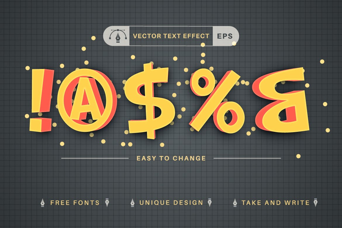 学校海报矢量文字效果字体样式 School – Editable Text Effect, Font Style 插件预设 第2张