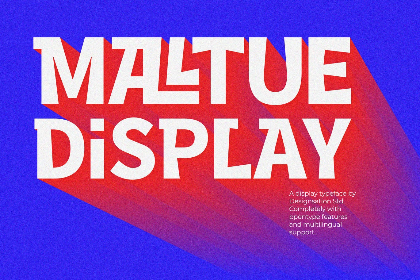 连字无衬线英文字体素材 Maltue Experimental Display 设计素材 第1张