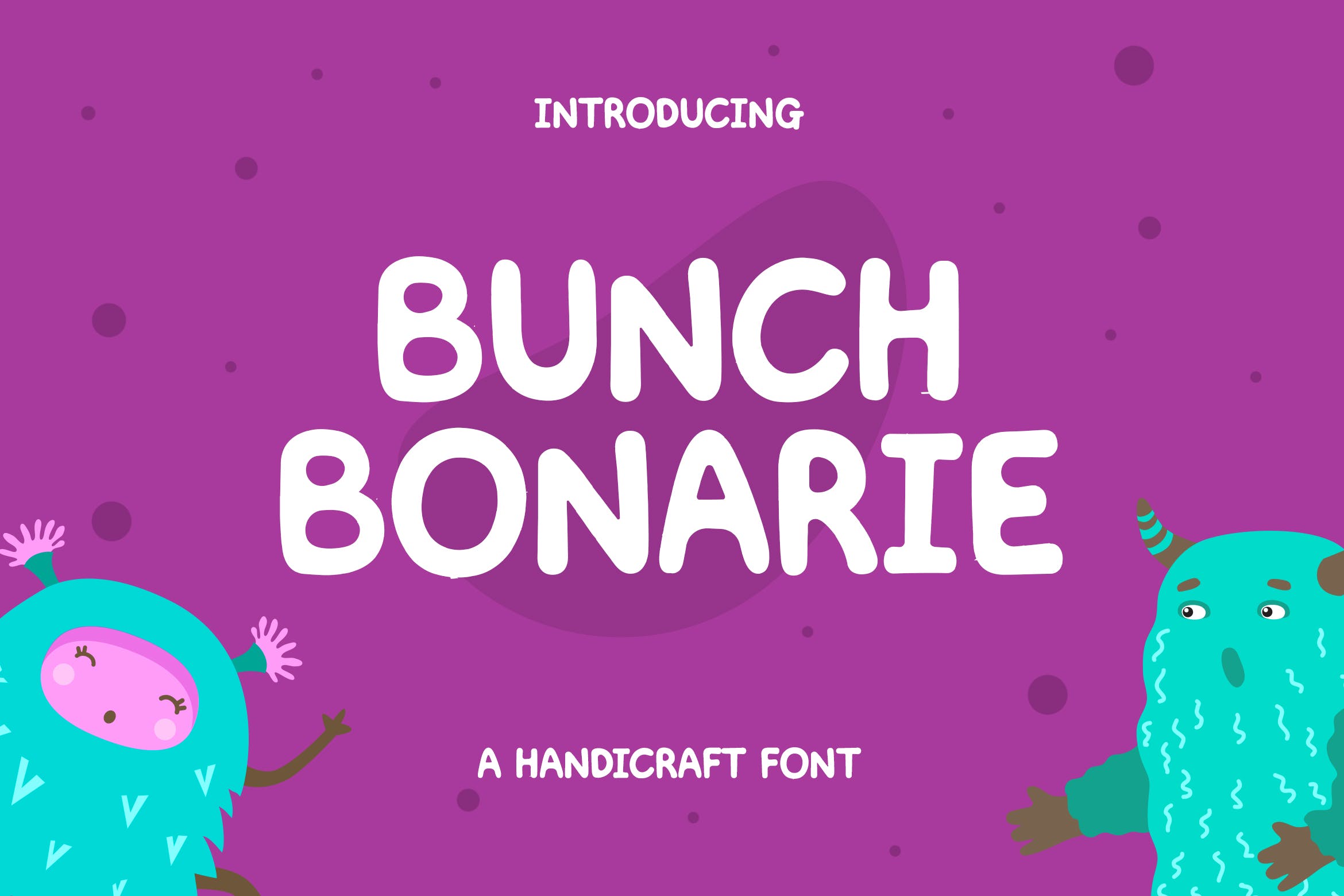 独特曲线英文无衬线字体 Bunch Bonarie Sans Serif Font 设计素材 第1张