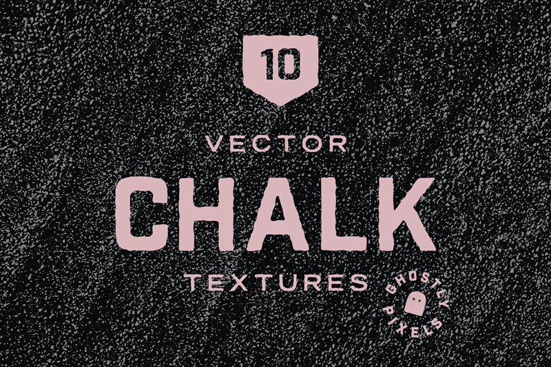 矢量粉笔纹理素材 Vector Chalk Textures 图片素材 第1张