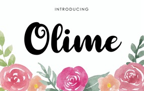 可爱手绘脚本字体 Olime – Cute Font