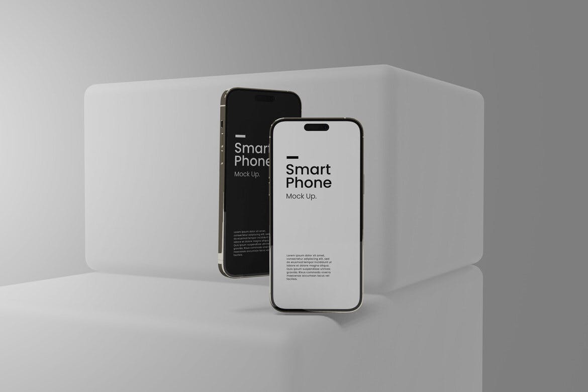 时尚智能iPhone 14 pro手机UI样机模板 Smart Phone design Mockup 样机素材 第3张