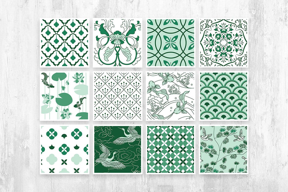 国风陶瓷图案收藏集 Chinese Ceramic Patterns Collection 图片素材 第10张