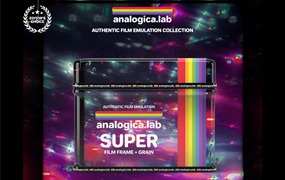 复古色调胶片模拟SUPER8/16mm视频胶片帧+颗粒PNG素材包 Analogica Lab – SUPER FILM FRAME + GRAIN