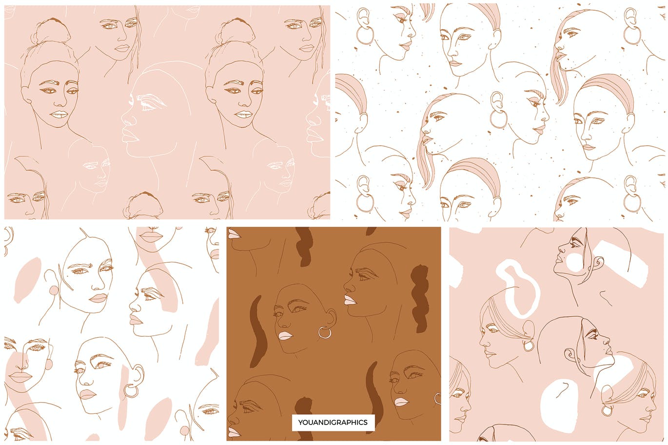 女性主题图案和插画集合 Women Patterns & Illustration Prints 图片素材 第11张