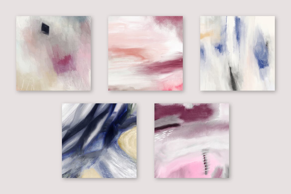 混合抽象绘画JPG背景素材 Sorbet Medley Abstract Painterly JPG Backgrounds 图片素材 第8张