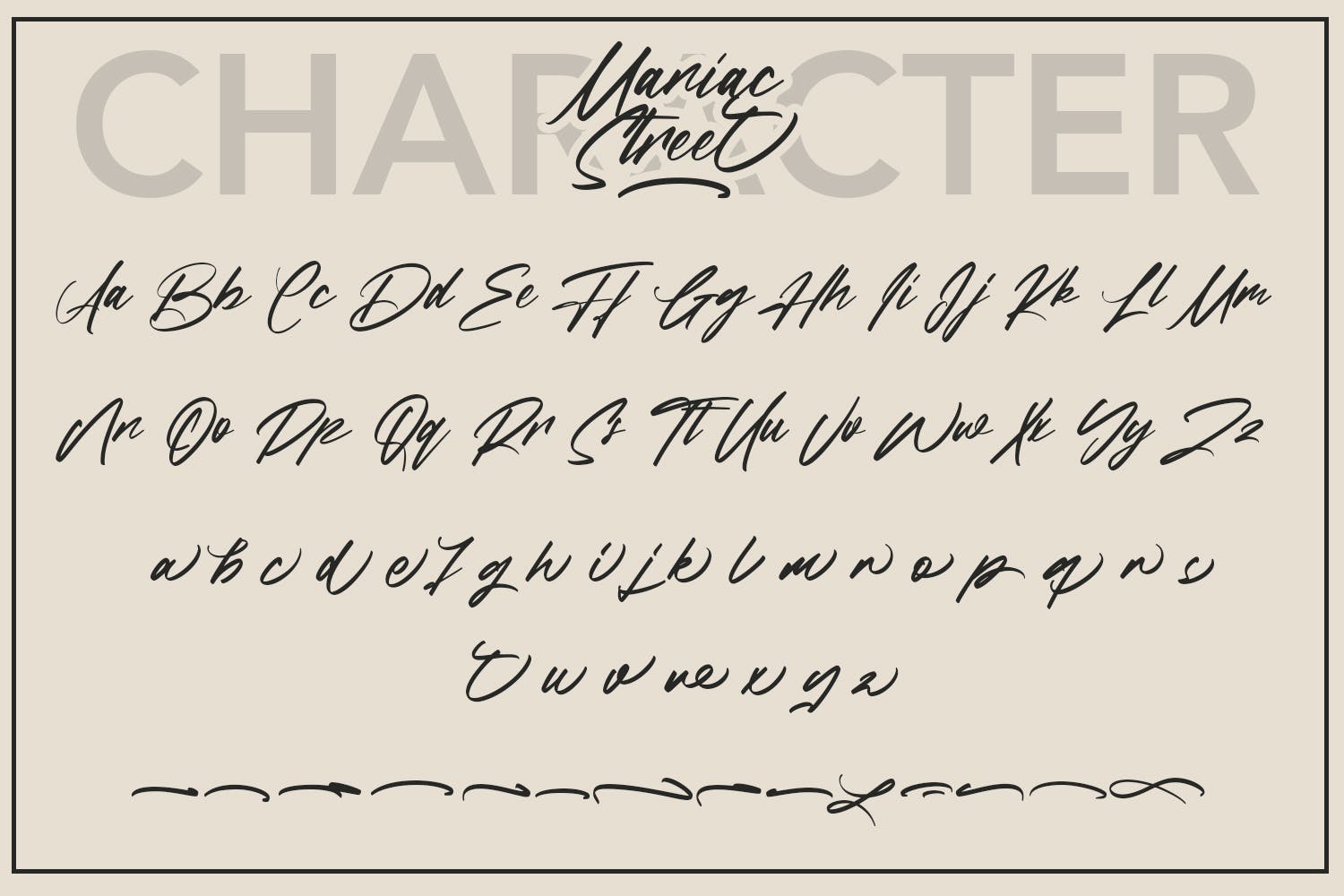 印刷设计适用手写英文脚本字体 ManiacStreet – Handwritten Script Font 设计素材 第8张