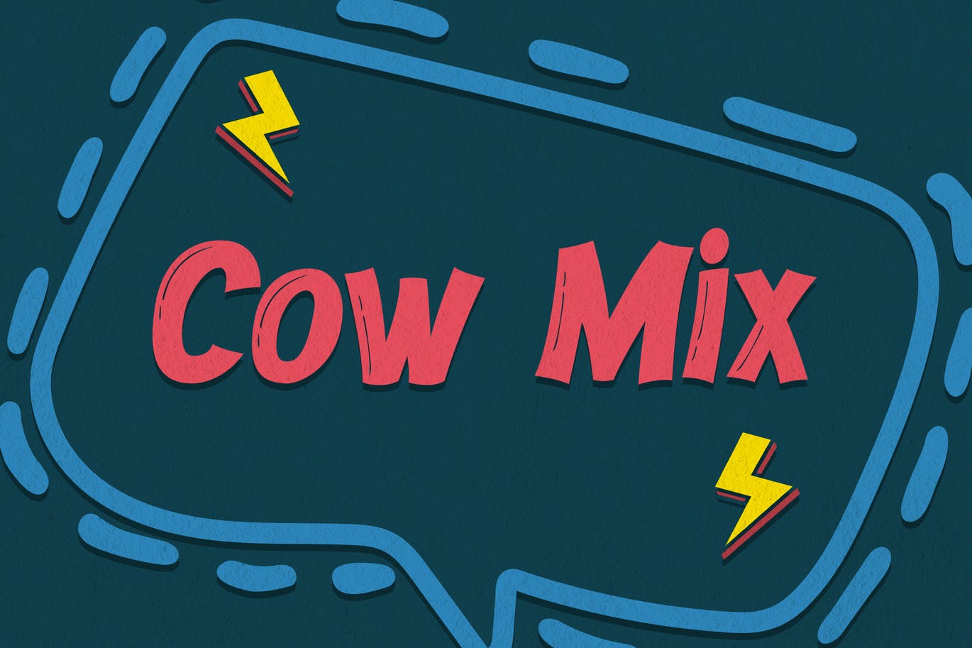 儿童漫画粗体显示字体 Cow Mix – Fun Display Font 设计素材 第1张