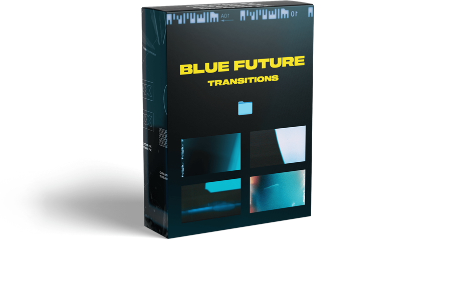 CFX 17个梦幻未来感蓝色画面闪烁4K转场过渡视频素材包 Blue Future Transitions 影视音频 第2张