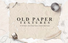 皱纹旧纸张纹理 Old Paper Textures