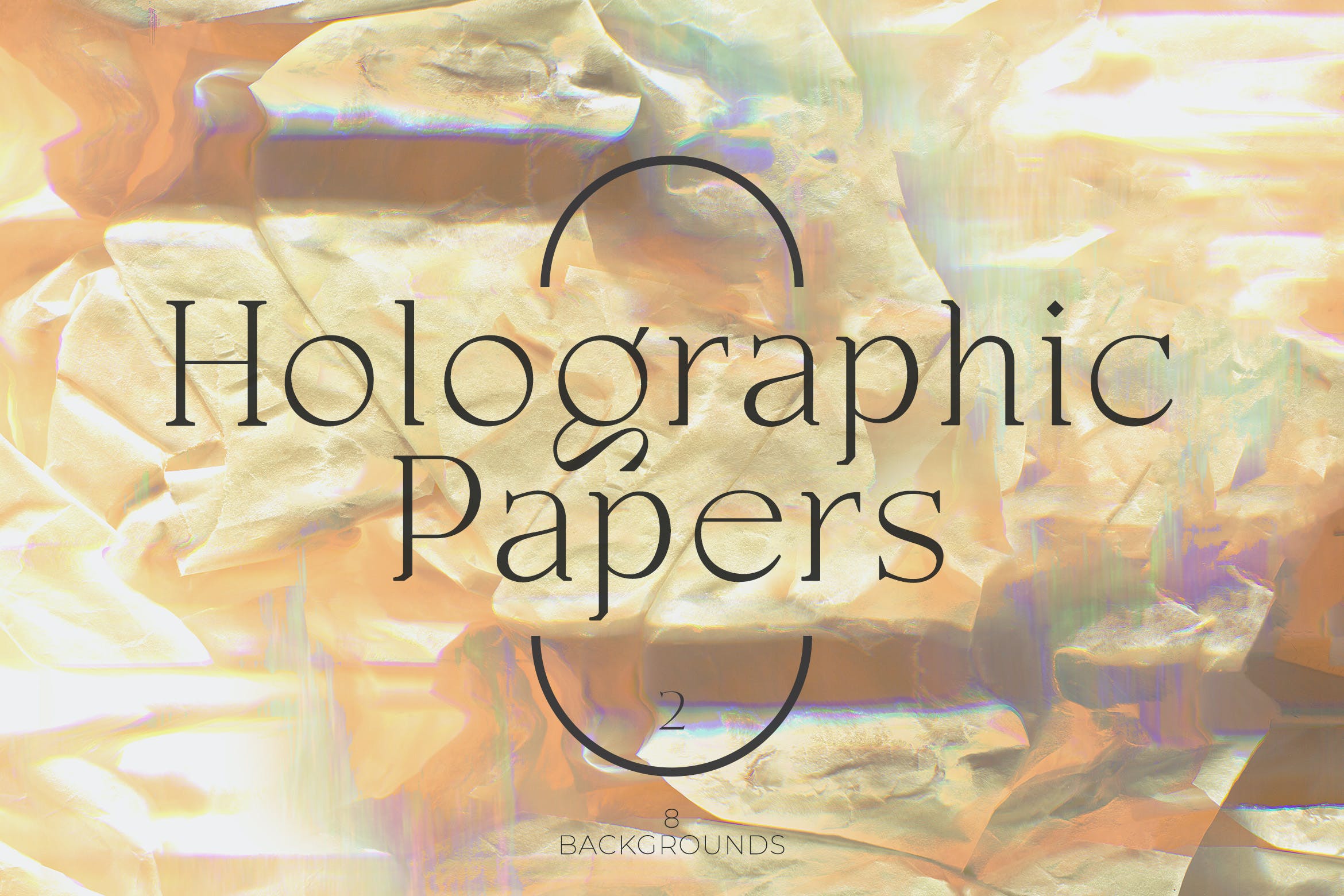 抽象全息纸张背景v2 Holographic Papers Vol.2 图片素材 第1张