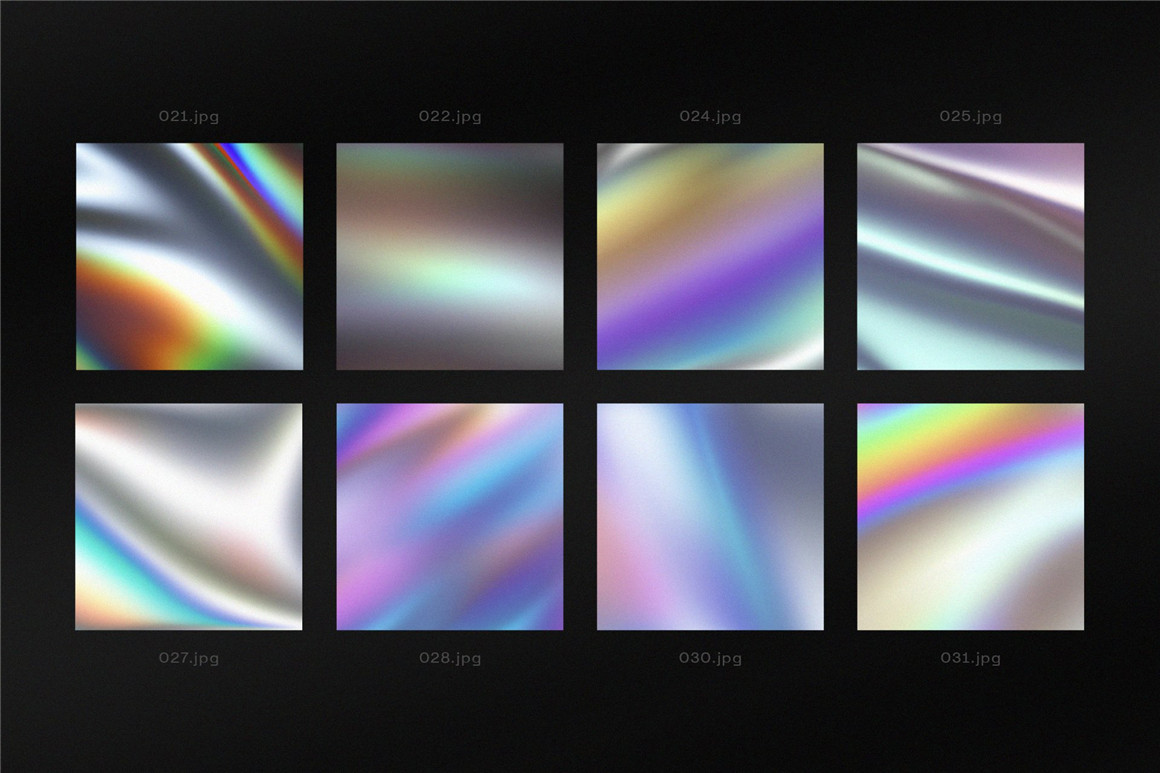 Divided 50个多彩霓虹全息瞬态渐变海报封面背景素材 Transient Iridescent Backgrounds . 第4张