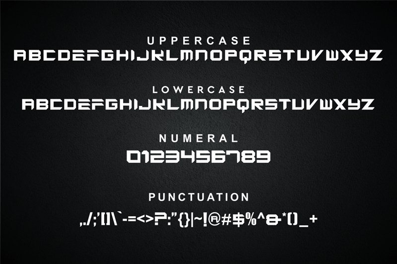 立体风格粗体显示字体素材 Sigehav Font 设计素材 第3张