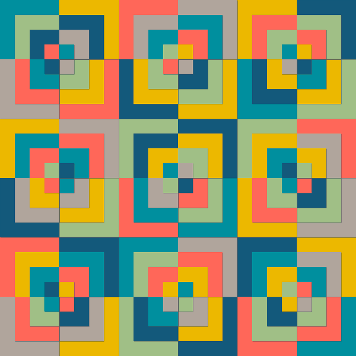 彩色几何方块形状背景 Background Square Colored Shapes 图片素材 第2张
