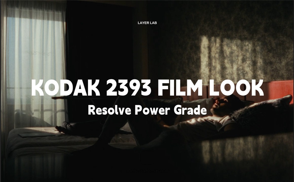 复古电影美感柯达2393胶片模拟达芬奇调色节点 Kodak 2393 Cinematic PowerGrade 插件预设 第1张