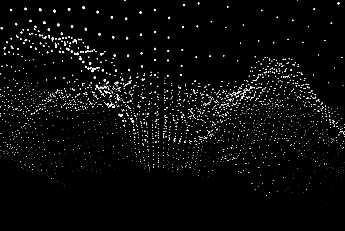 白色粒子抽象黑色背景 GEO_NOISE6 Image Pack 图片素材 第8张