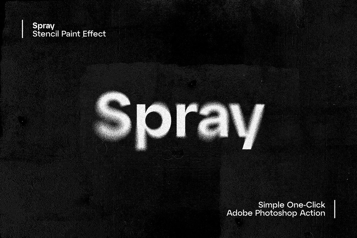 Studio 2am 真实喷漆喷雾颗粒涂鸦模板效果PSD动作模板 Spray 设计素材 第1张