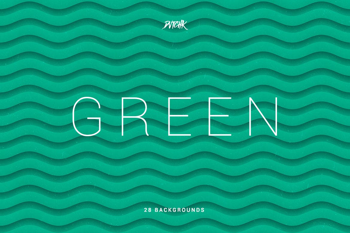 绿色柔软抽象波浪背景 Green | Soft Abstract Wavy Backgrounds 图片素材 第4张