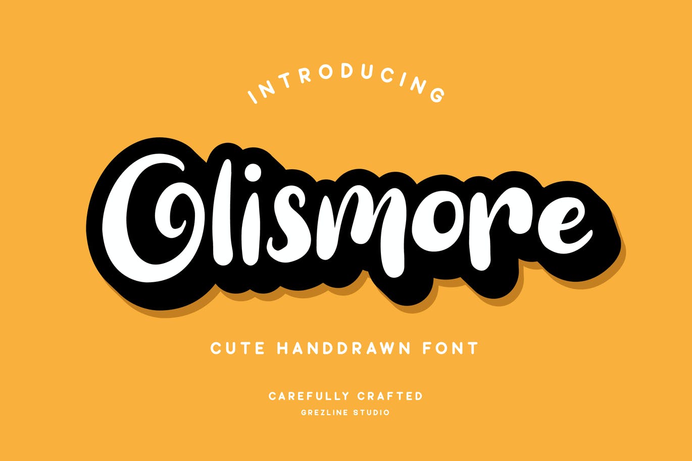 独特的手绘字体素材 Olismore Font 设计素材 第1张