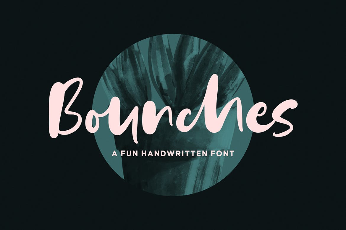 粗细不规则弹性效果手写字体 Bounches Font 设计素材 第1张