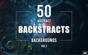 50个流体抽象背景素材v1 50 Abstract Backstracts – Vol. 1