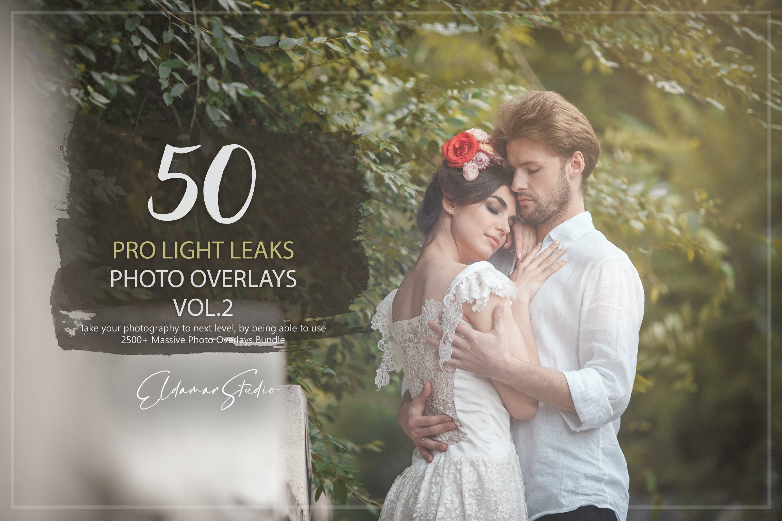 50个专业漏光效果照片叠层背景素材v2 50 Pro Light Leaks Photo Overlays – Vol. 2 图片素材 第1张