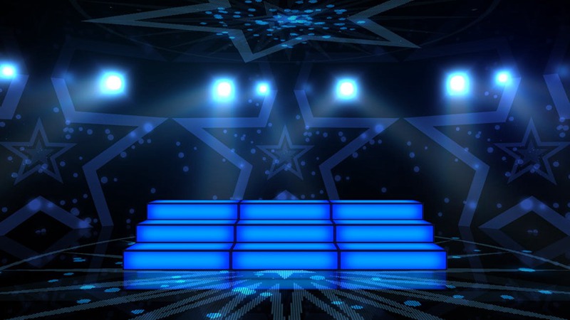 蓝色派对舞台背景 Party Stage Backgrounds 图片素材 第4张