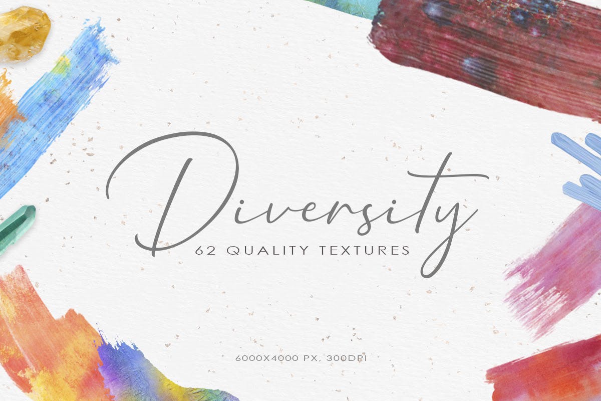 62种多样性水彩纹理 62 Diversity Watercolor Textures 图片素材 第1张