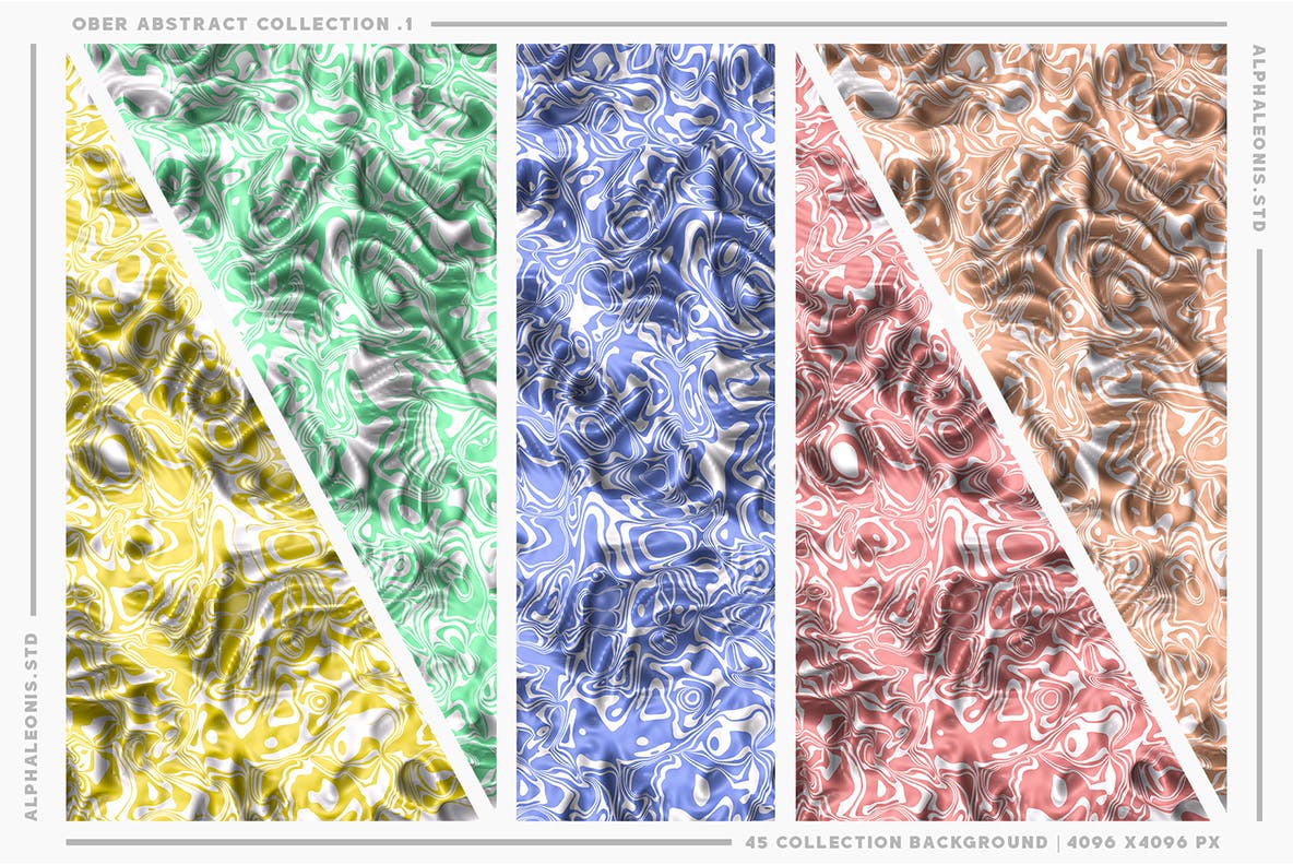 3D抽象液体纹理背景 Abstract Liquid Textures 3D 图片素材 第5张