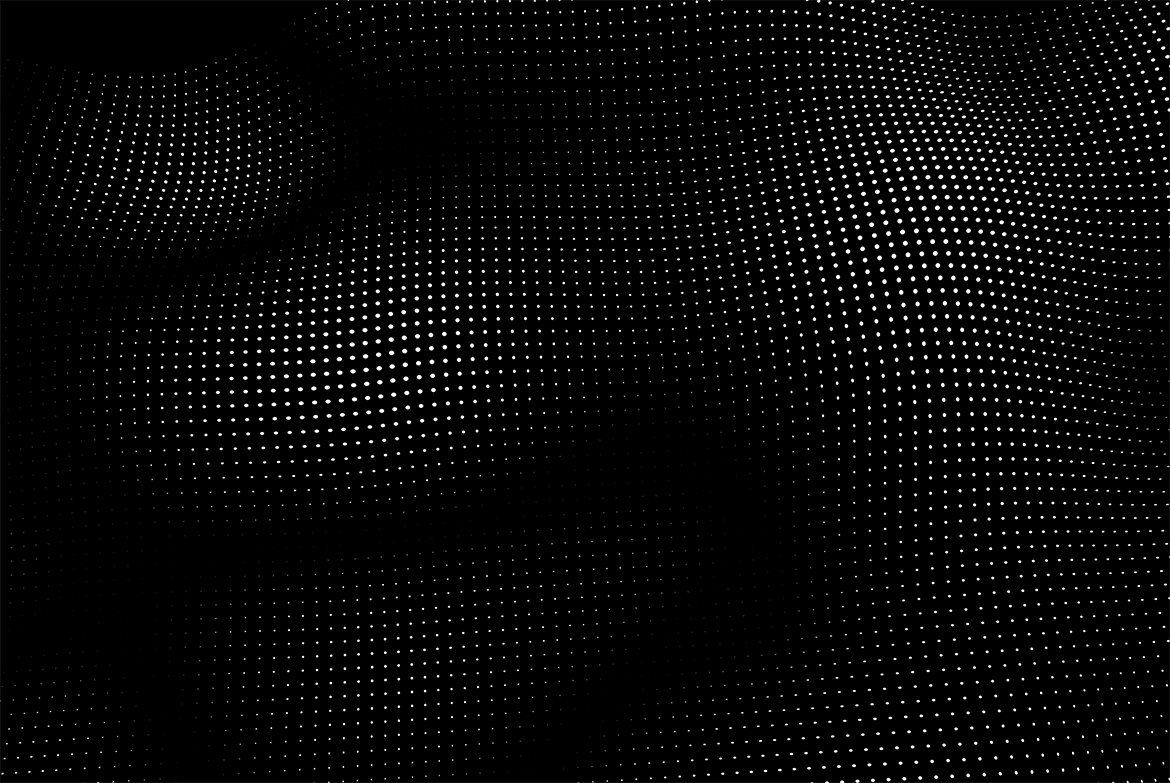 立体白色粒子波浪黑色背景 GEO_NOISE5 Image Pack 图片素材 第10张